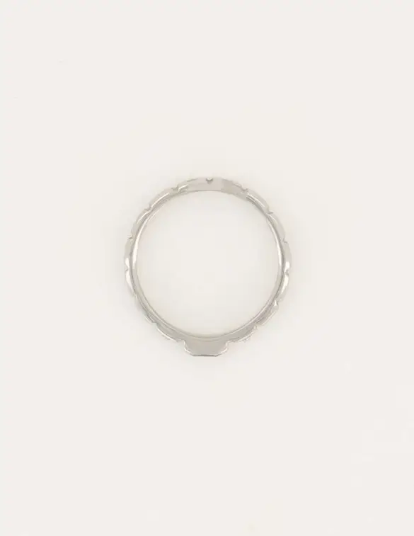 My Jewellery Vintage ring met witte rechthoek MJ05927