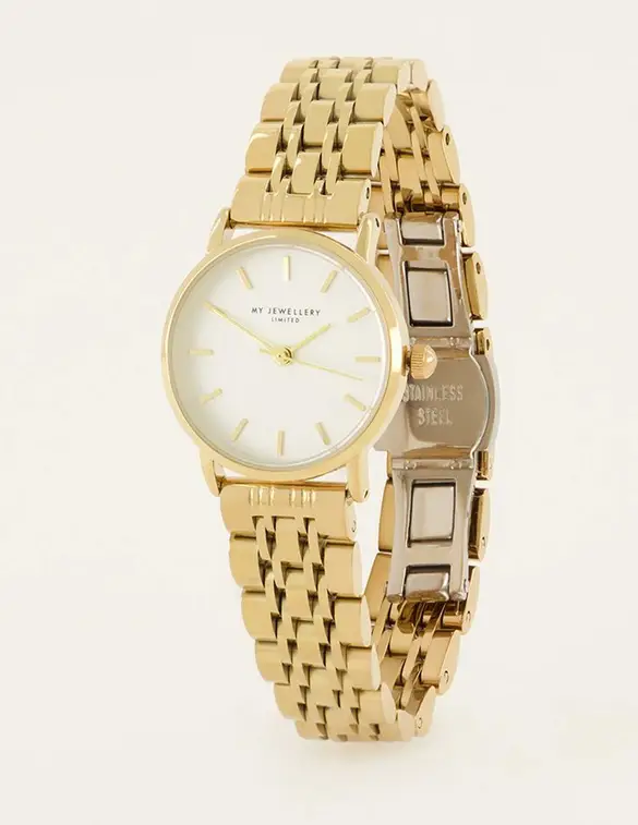 My Jewellery Watch round clock chain MJ07097