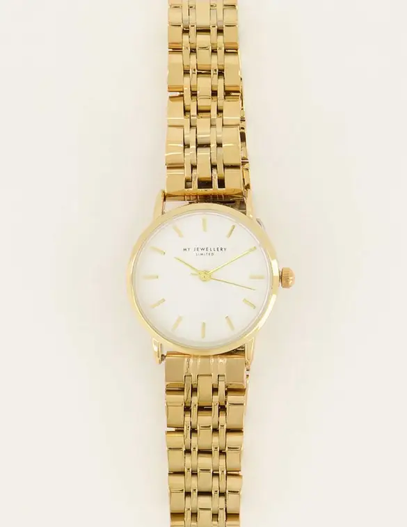 My Jewellery Watch round clock chain MJ07097