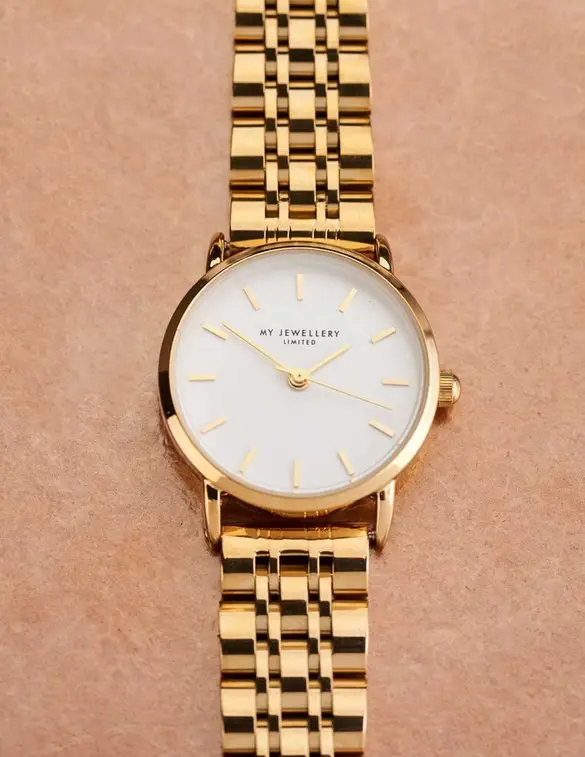 My Jewellery Watch round clock chain MJ07097