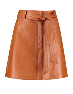 Nakd Belted PU Mini Skirt Belted PU 1018-007273-0261-