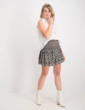 Nakd Mini Structured Smocked Skirt 1014-000940-0798-