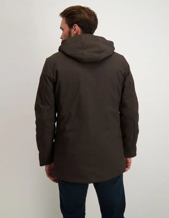 No Excess Jacket Mid Long Fit Hooded Softshel 17630821SN