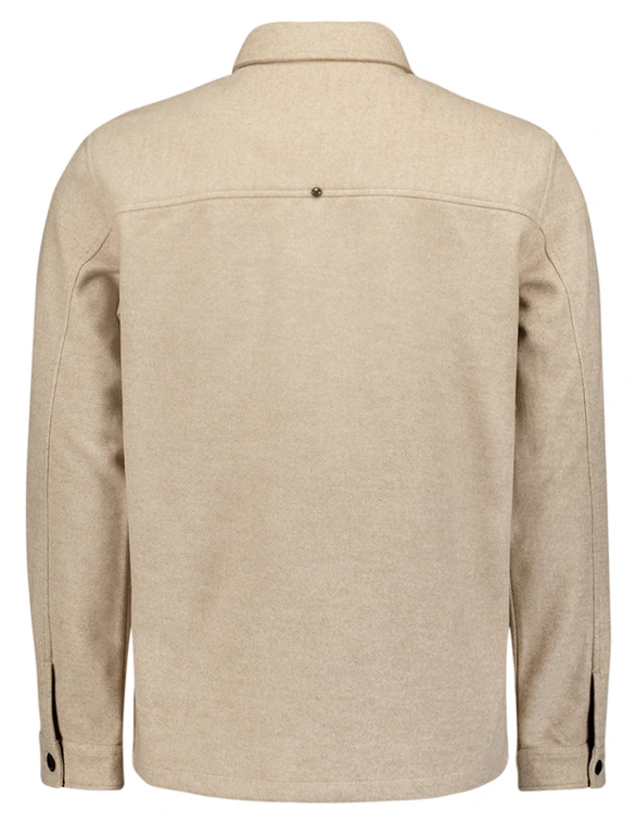No Excess Overshirt Button Closure Melange 25510903