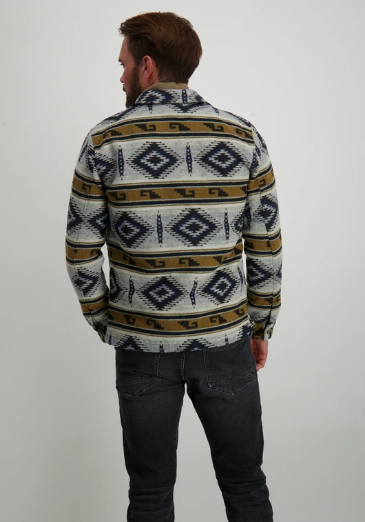No Excess Overshirt Button Closure Pattern 25510909