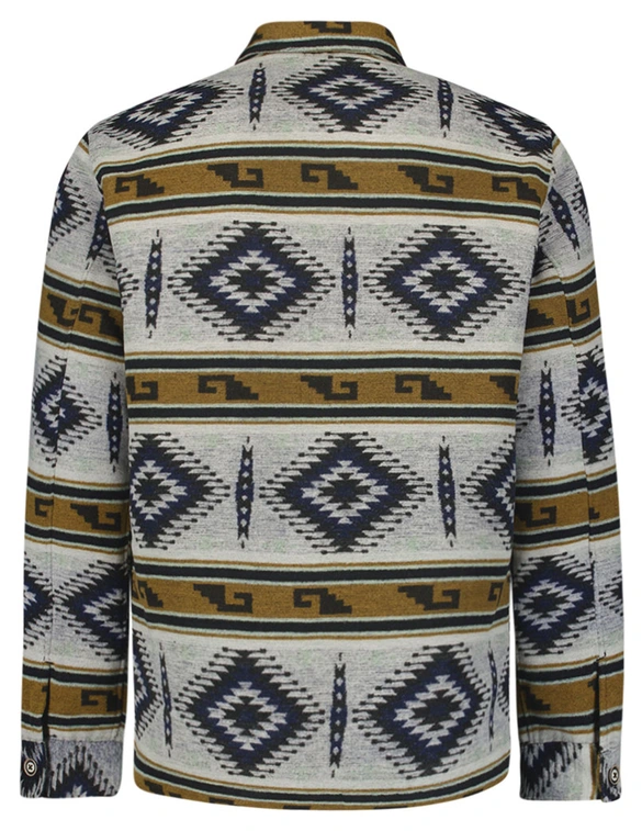 No Excess Overshirt Button Closure Pattern 25510909
