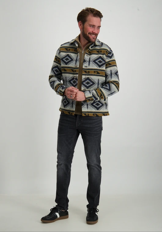 No Excess Overshirt Button Closure Pattern 25510909