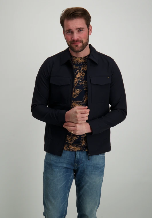 No Excess Overshirt Full Zipper Stretch Sedoc 27510104
