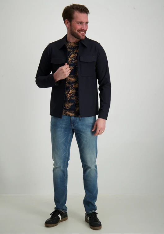 No Excess Overshirt Full Zipper Stretch Sedoc 27510104