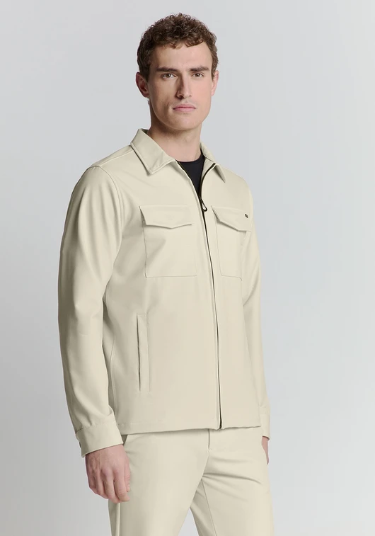 No Excess Overshirt Full Zipper Stretch Sedoc 27510104