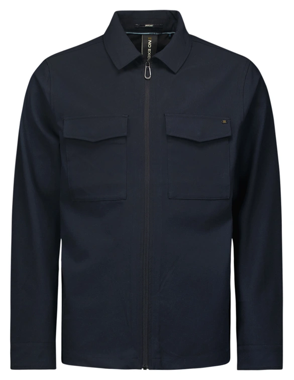 No Excess Overshirt Zip Closure Stretch 25510802