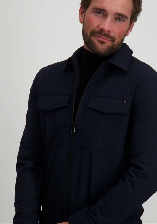 No Excess Overshirt Zip Closure Stretch 25510802