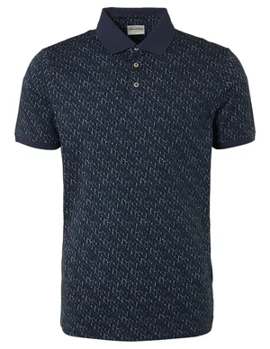 No Excess Polo Allover Printed Stretch Respon 19370310