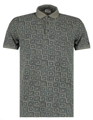 No Excess Polo Pique Allover Printed Garment 20370407