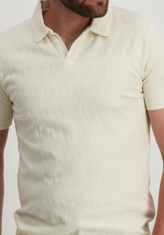 No Excess Polo V Solid Terry Jacquard 28380453