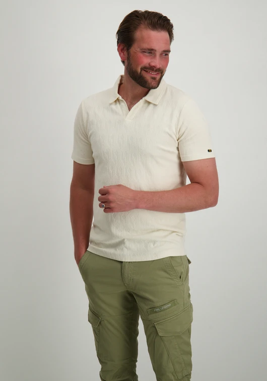 No Excess Polo V Solid Terry Jacquard 28380453