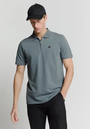 No Excess Polo Zip Pique Garment Dyed 28380422