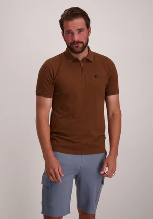 No Excess Polo Zip Pique Garment Dyed 28380422