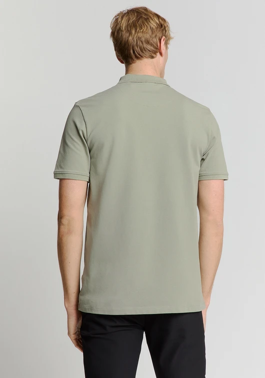 No Excess Polo Zip Pique Garment Dyed 28380422