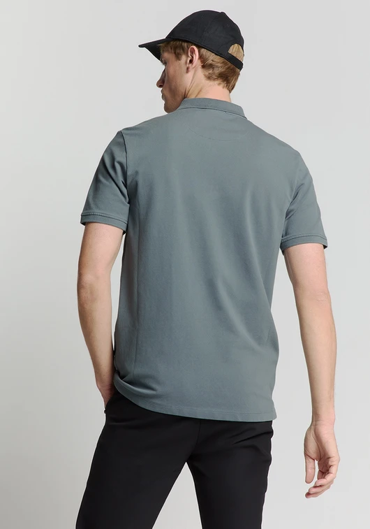 No Excess Polo Zip Pique Garment Dyed 28380422