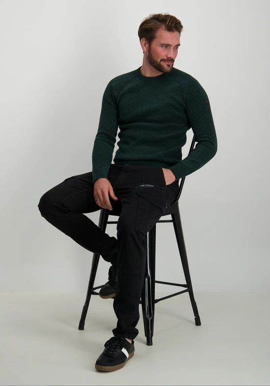 No Excess Pullover Crewneck 2 Coloured Chenil 25210917