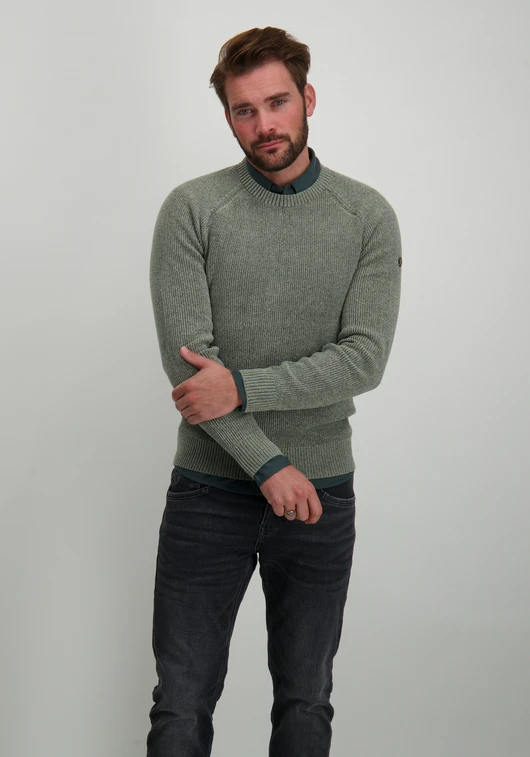 No Excess Pullover Crewneck 2 Coloured Chenil 25210917