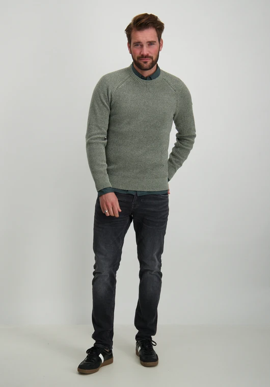 No Excess Pullover Crewneck 2 Coloured Chenil 25210917