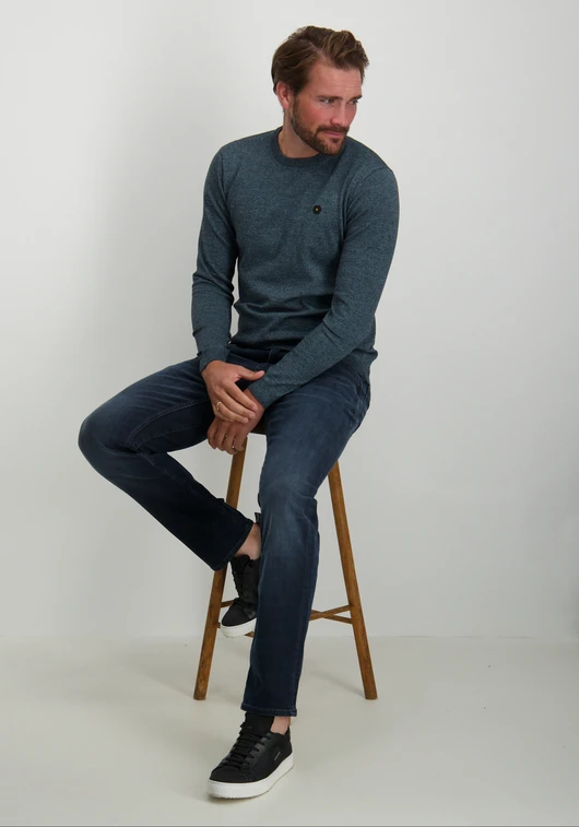 No Excess Pullover Crewneck 2 Coloured Melang 25210880SN