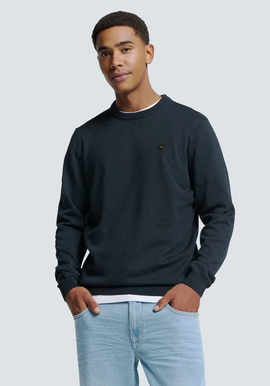 No Excess Pullover Crewneck 2 Coloured Melang N2180