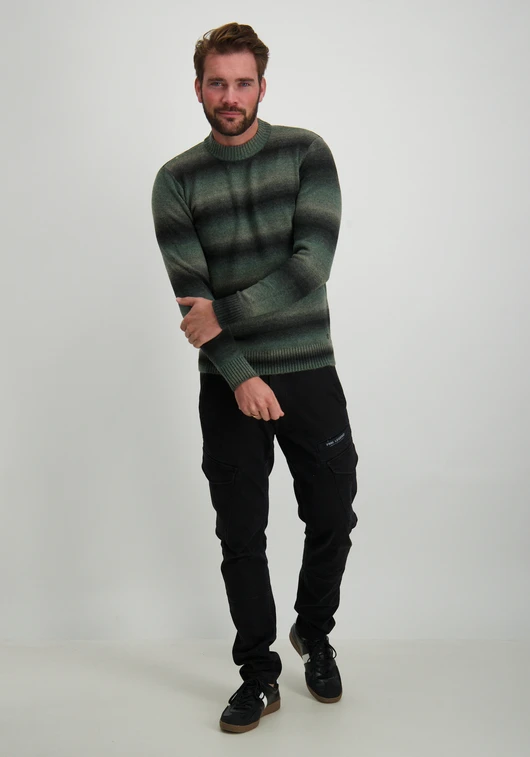 No Excess Pullover Crewneck Degrade Stripes W 25210941