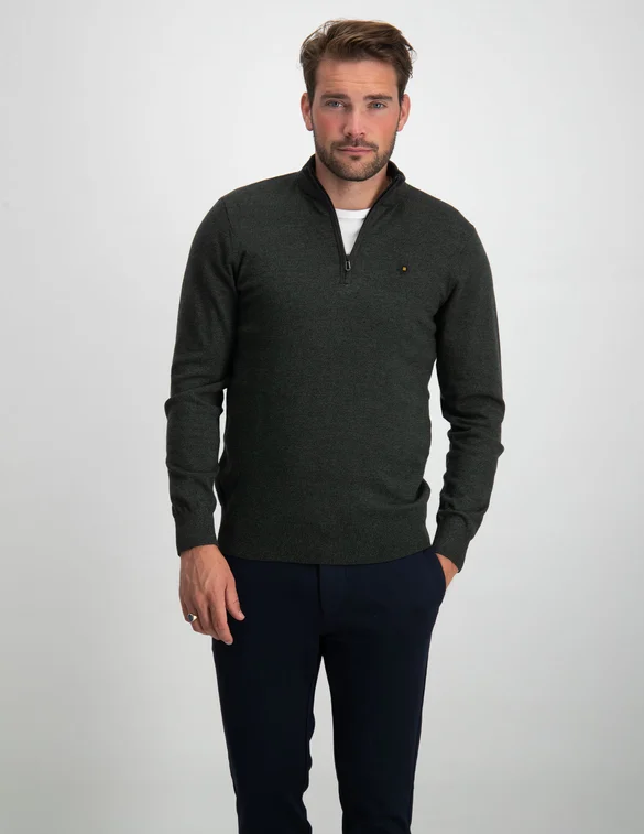 No Excess Pullover Half Zip 2 Coloured Melang 21210885SN