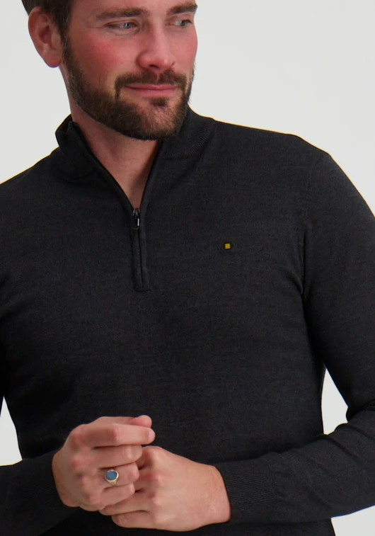No Excess Pullover Half Zip 2 Coloured Melang N2185