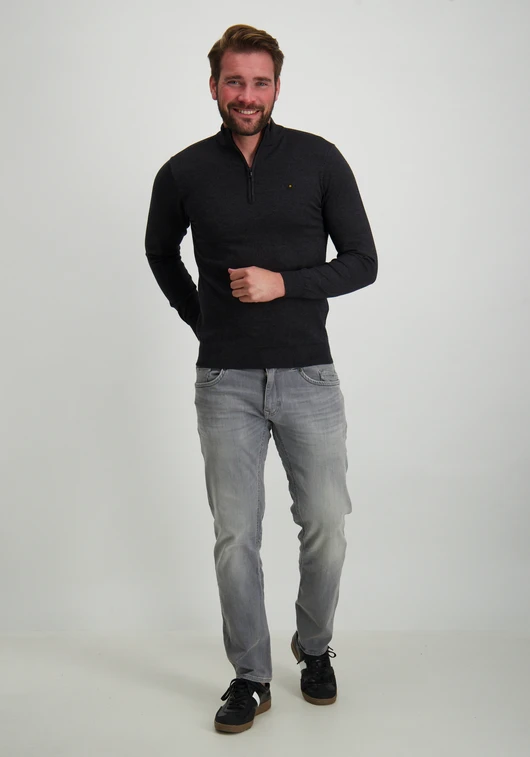 No Excess Pullover Half Zip 2 Coloured Melang N2185