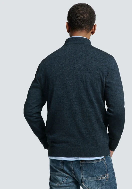 No Excess Pullover Half Zip 2 Coloured Melang N2185