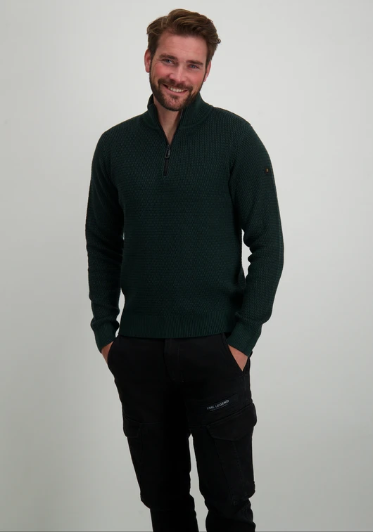 No Excess Pullover Half Zipper 2 Coloured Mel 25230904