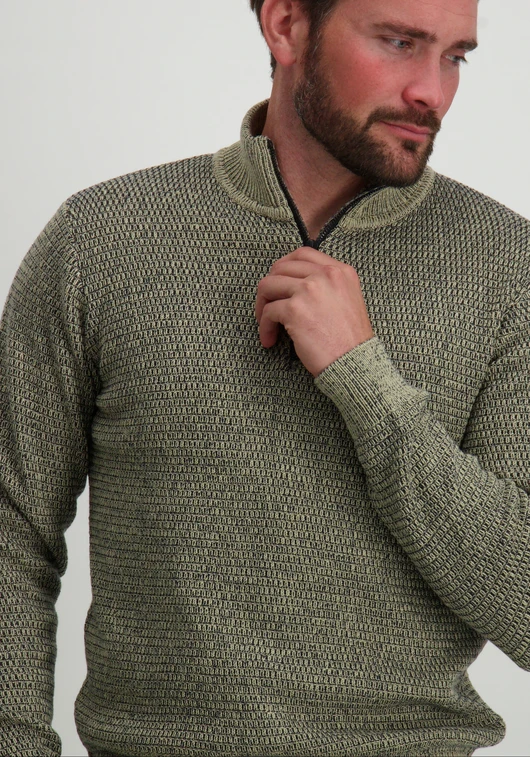 No Excess Pullover Half Zipper 2 Coloured Mel 25230904