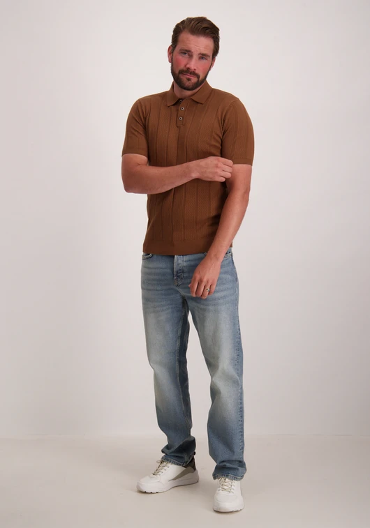 No Excess Pullover Short Sleeve Polo Button S 28240450