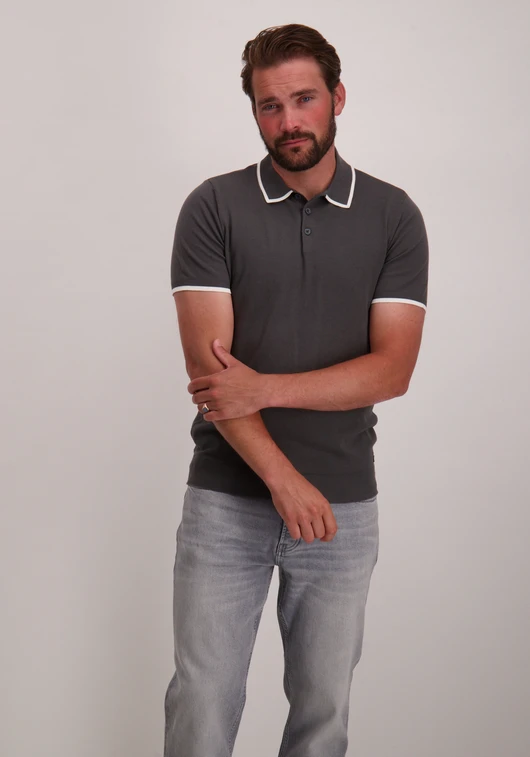 No Excess Pullover Short Sleeve Polo Button S 28240456
