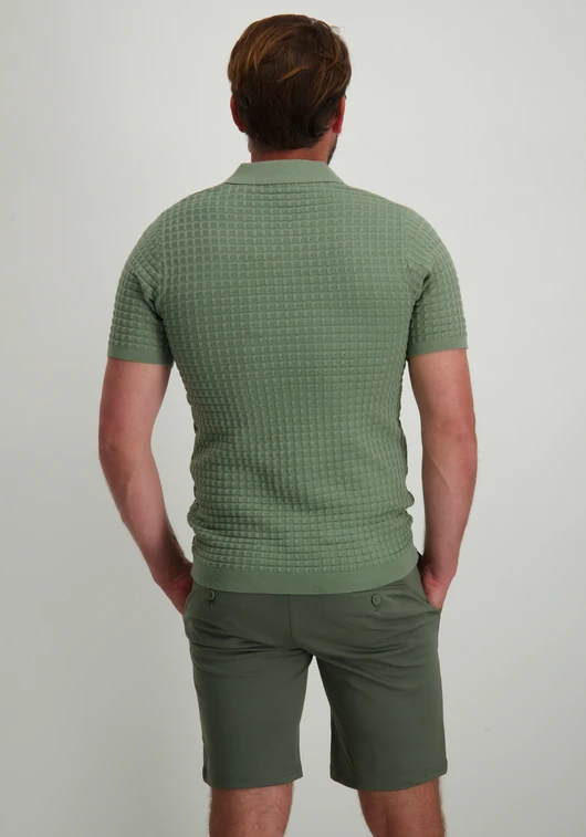 No Excess Pullover Short Sleeve Polo V Solid 27230363