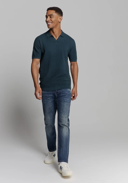 No Excess Pullover Short Sleeve Polo V Solid 27230363