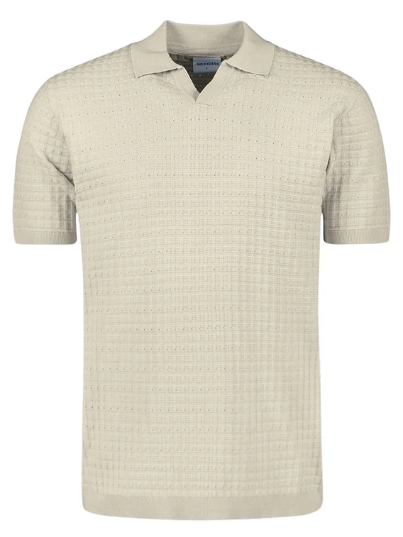 No Excess Pullover Short Sleeve Polo V Solid 27230363