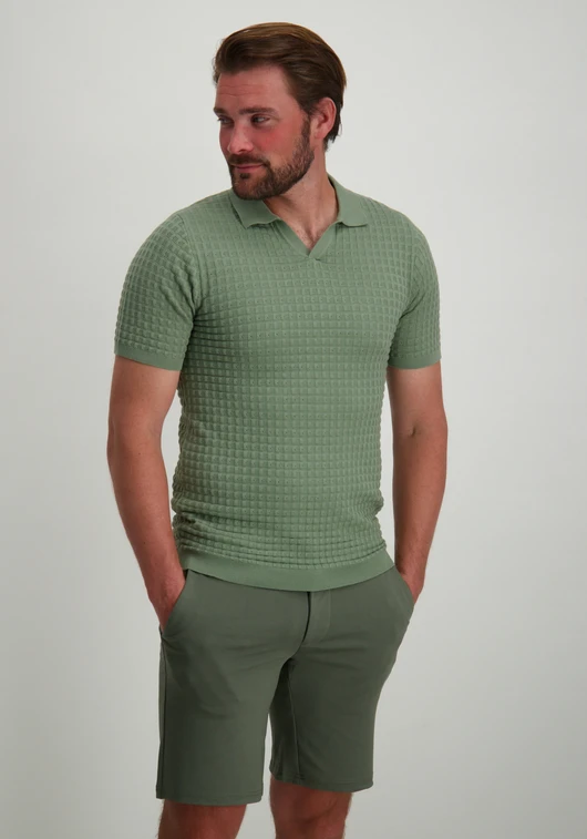 No Excess Pullover Short Sleeve Polo V Solid 27230363
