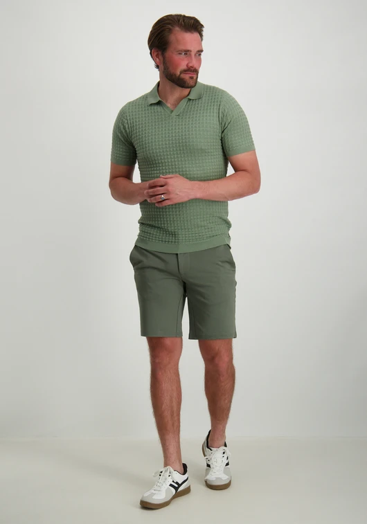 No Excess Pullover Short Sleeve Polo V Solid 27230363