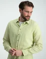 No Excess Shirt 2 Colour Melange With Linen 19470215