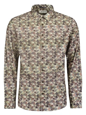 No Excess Shirt Allover Printed Corduroy 25430918