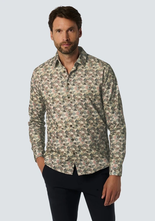 No Excess Shirt Allover Printed Corduroy 25430918