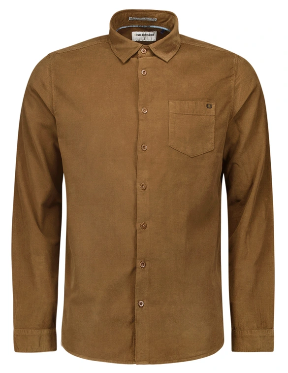 No Excess Shirt Corduroy Solid 25410701