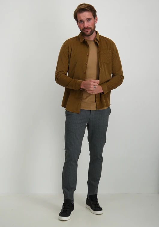No Excess Shirt Corduroy Solid 25410701