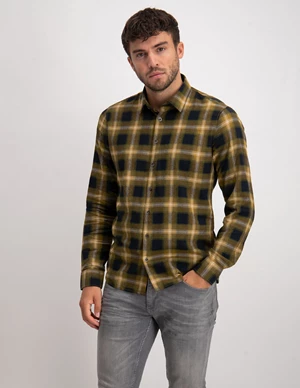 No Excess Shirt Flannel Check Herringbone Res 12430915