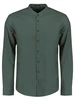 No Excess Shirt Granddad Solid With Linen 27470218SN